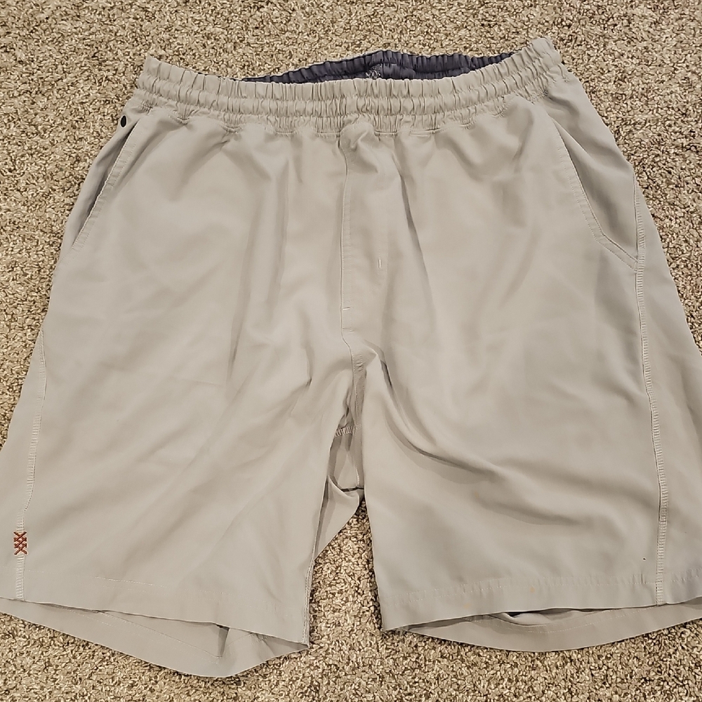 RHONE Light Gray Athletic Shorts